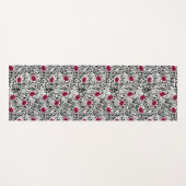 Modernes Muster der Lippenstift-LippenB&W Yogamatte (Vorderseite (Horizontal))