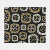 Modernes Muster der Sternexplosion Mitte des Jahrh Fleecedecke (Vorderseite (Horizontal))