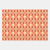 Modernes Muster der Sternexplosion Mitte des Jahrh Geschenkpapier Set (Vorderseite 2)