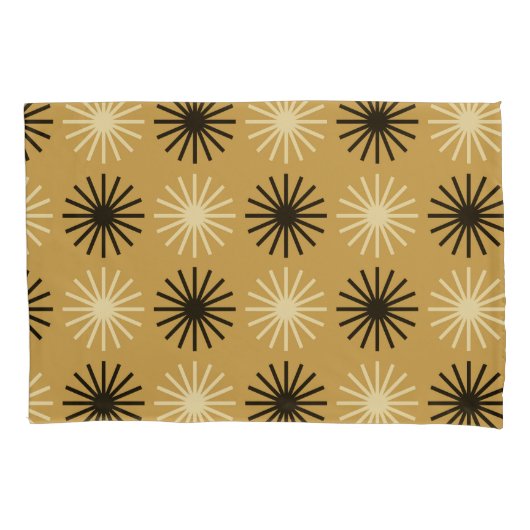 Modernes Muster der Sternexplosion Mitte des Jahrh Kissenbezug (Vorderseite-Links)