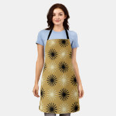 Modernes Muster der Sternexplosion Mitte des Jahrh Schürze (Getragen)