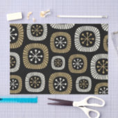 Modernes Muster der Sternexplosion Mitte des Jahrh Seidenpapier (Handwerk)