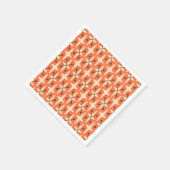 Modernes Muster der Sternexplosion Mitte des Jahrh Serviette (Ecke)