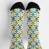Modernes Muster der Sternexplosion Mitte des Jahrh Socken (Oben)