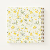 Modernes Muster der Wildblume zurück zur Schule Notizblock (Rückseite)