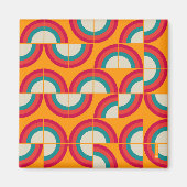 Modernes Muster des 2. Jahrhunderts Magnet (Vorne)