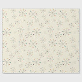 Modernes Muster des Atomzeitalters Mitte des Jahrh Geschenkpapier (Flach)