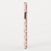 Modernes Muster des Korallenpfirsichs tropischer B Case-Mate iPhone Hülle (Hinten/Rechts)