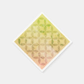 Modernes Muster des Mittelalters in Grün Serviette (Ecke)