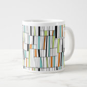 Modernes Muster des Mittelalters Jumbo-Tasse (Vorderseite Rechts)