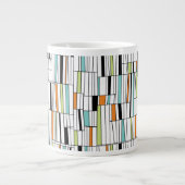 Modernes Muster des Mittelalters Jumbo-Tasse (Vorderseite)