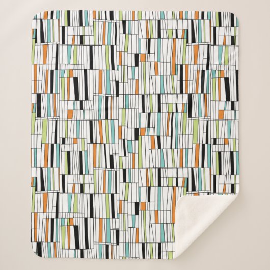 Modernes Muster des Mittelalters Sherpadecke (Vorderseite)