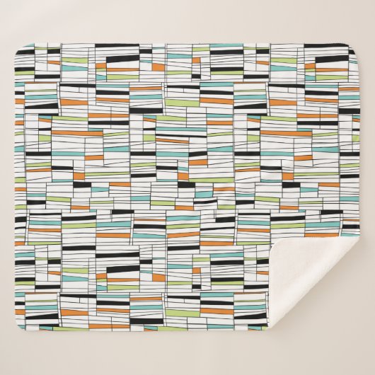 Modernes Muster des Mittelalters Sherpadecke (Vorderseite (Horizontal))