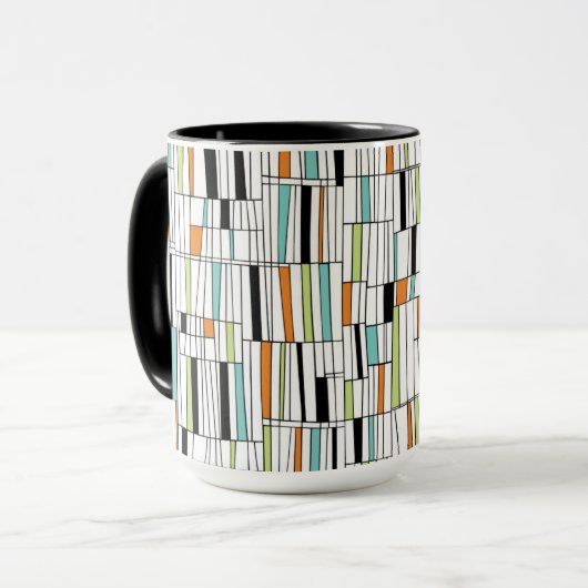 Modernes Muster des Mittelalters Tasse (Vorderseite Links)