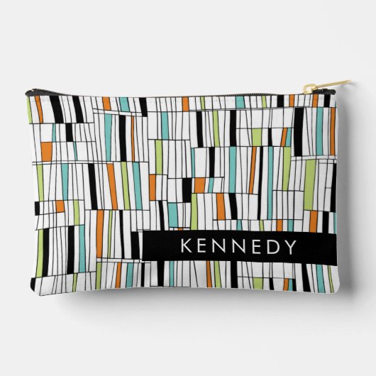 Modernes Muster des Mittelalters Zubehörtasche (Rückseite)