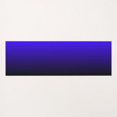 Modernes Muster eines blauen Hahnentrittmusters Yogamatte (Rückseite (Horizontal))