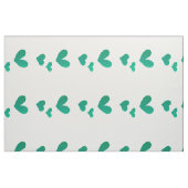 Modernes Muster eines grünen Herzens Stoff (Fat Quarter (45,7 x 55,9 cm))