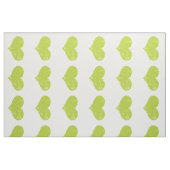 Modernes Muster eines grünen Herzens Stoff (Fat Quarter (45,7 x 55,9 cm))