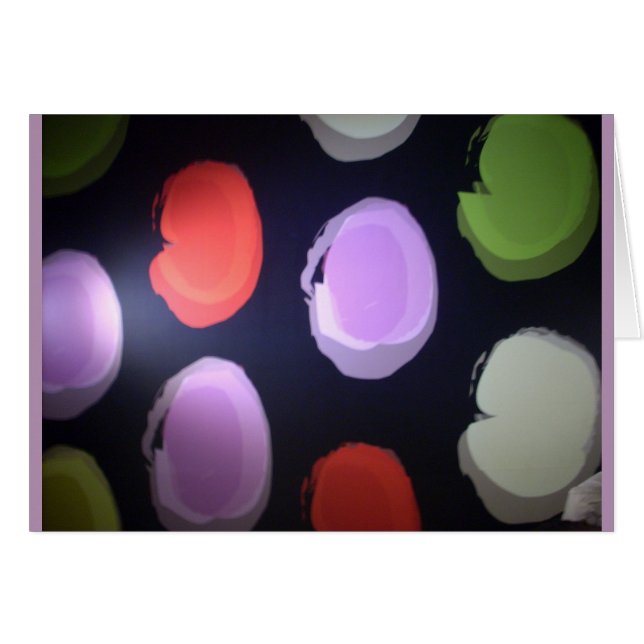 Modernes Muster: Farbiges Polka Dot Pattern (Vorderseite (Horizontal))