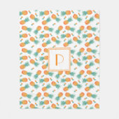 Modernes Muster für Ananas Fleecedecke (Vorderseite)