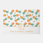 Modernes Muster für Ananas Fußmatte (Vorderseite)