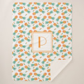 Modernes Muster für Ananas Sherpadecke (Vorderseite)