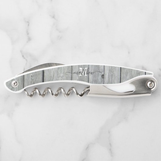 Modernes Muster für das Muster der Ländermonogramm Kellnermesser (Rückseite)