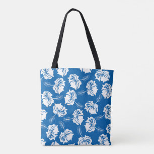 Modernes Muster für die Blume von Weißem Hibiskus Tasche