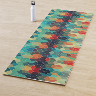 Modernes Muster für geometrische Cubes Yogamatte