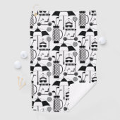 Modernes Muster für Golf-Equipment und Zubehör Golfhandtuch (Insitu)