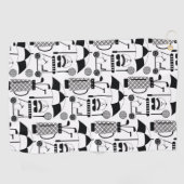 Modernes Muster für Golf-Equipment und Zubehör Golfhandtuch (Horizontal)