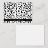 Modernes Muster für Golf-Equipment und Zubehör Mitteilungskarte (Vorne/Hinten)