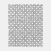 Modernes Muster für Graphit Damask Fleece Blanket (Vorderseite)