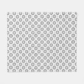 Modernes Muster für Graphit Damask Fleece Blanket (Vorderseite (Horizontal))