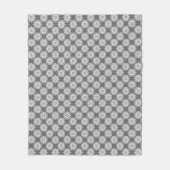 Modernes Muster für Graphit Damask Fleece Blanket (Vorderseite)