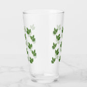 Modernes Muster für Green Bay-Blätter Glas (Rechts)