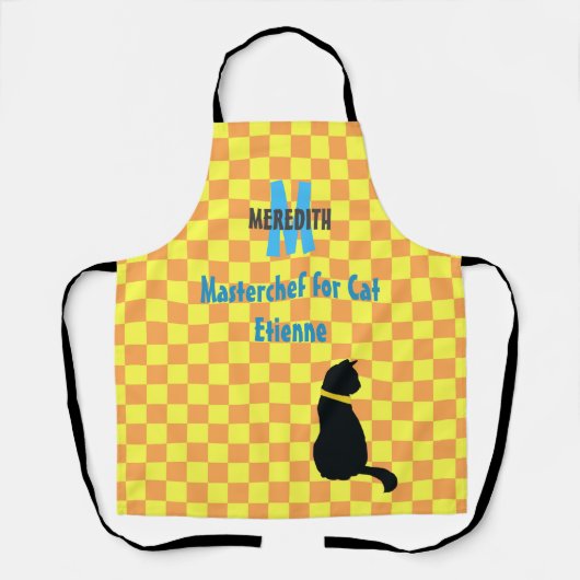 Modernes Muster für hellorange und sonnengelbe Kar Schürze (Vorderseite)