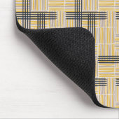 Modernes Muster für Kreuzstreifen aus dem Mittelal Mousepad (Ecke)