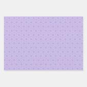 Modernes Muster für Lila geometrische Blume Geschenkpapier Set (Vorderseite 2)