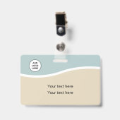 Modernes Muster für minimale ID-Logos Ausweis (Vorderseite mit Clip)