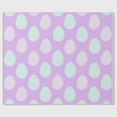 Modernes Muster für Minze und Lila Pasteleier | Os Geschenkpapier (Flach)