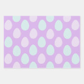 Modernes Muster für Minze und Lila Pasteleier | Os Geschenkpapier Set (Vorderseite 2)