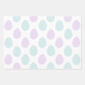 Modernes Muster für Minze und Lila Pasteleier | Os Geschenkpapier Set (Vorderseite)