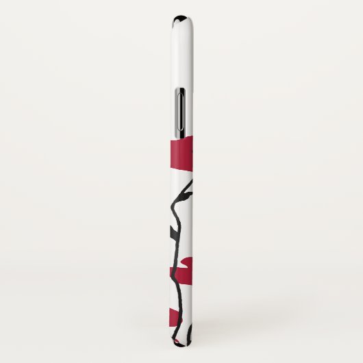 Modernes Muster für Monogramm-Pupien Case-Mate iPhone Hülle (Hinten/Rechts)