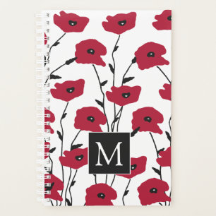 Modernes Muster für Monogramm-Pupien Planer