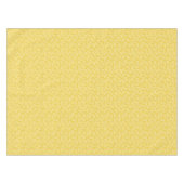 Modernes Muster für Mustard Yellow Floral-Blätter Tischdecke (Vorderseite (Horizontal))