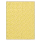 Modernes Muster für Mustard Yellow Floral-Blätter Tischdecke (Vorderseite)