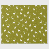 Modernes Muster für Schneeflocken Geschenkpapier (Flach)