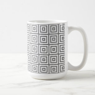 Modernes Muster für schwarze und weiße geometrisch Kaffeetasse