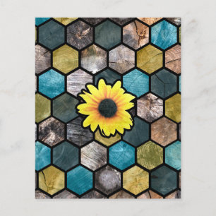 Modernes Muster für Sonnenblumen Flyer